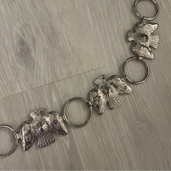 Source Unknown Accessories - Silver Eagle Belt